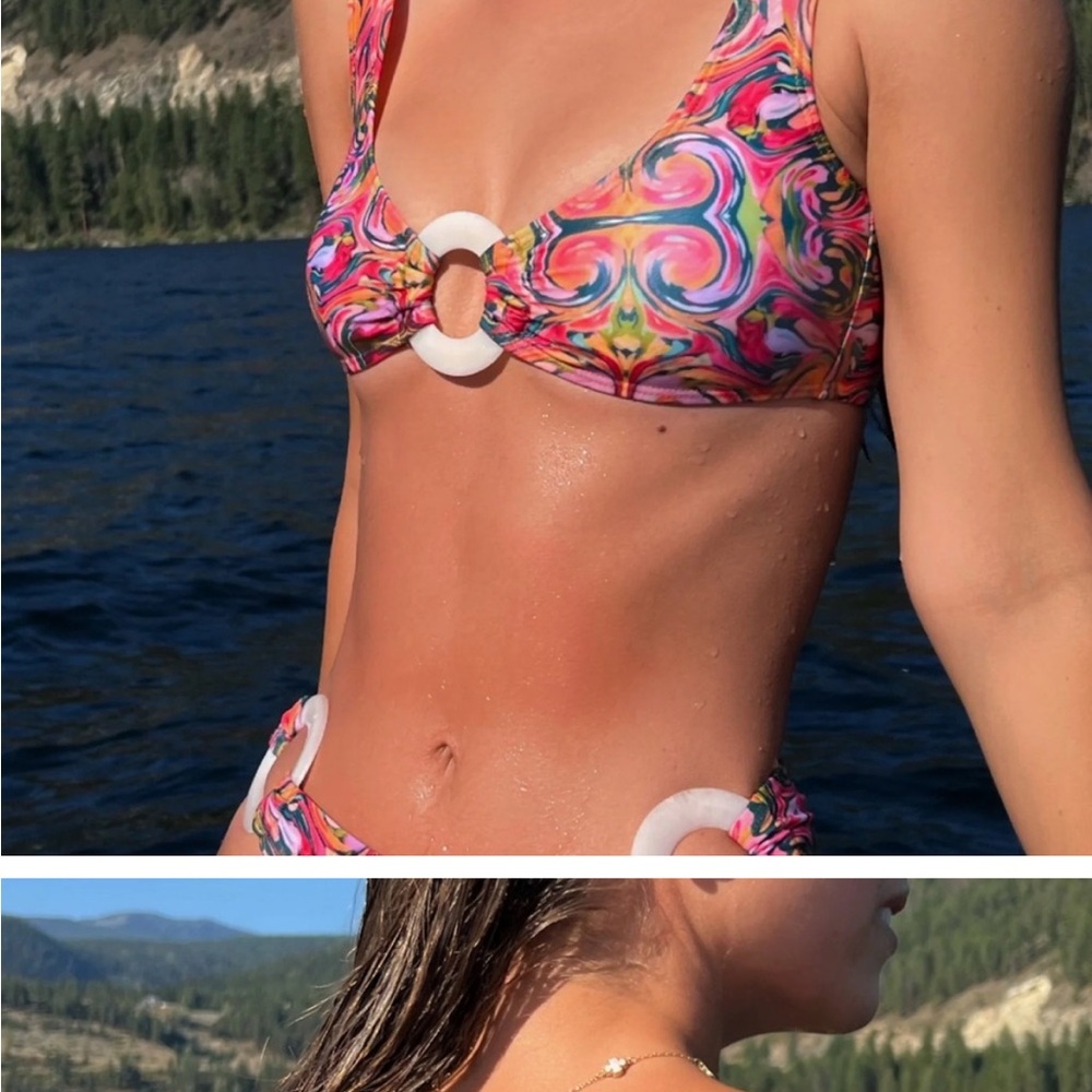 Strawberry Milk Mob Pink Swirl Bikini